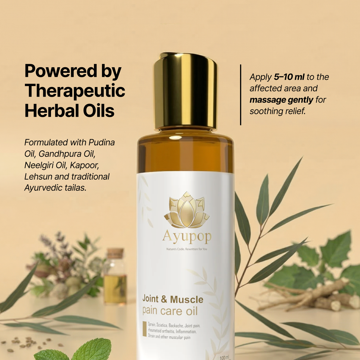 Joint & Muscle pain care oil