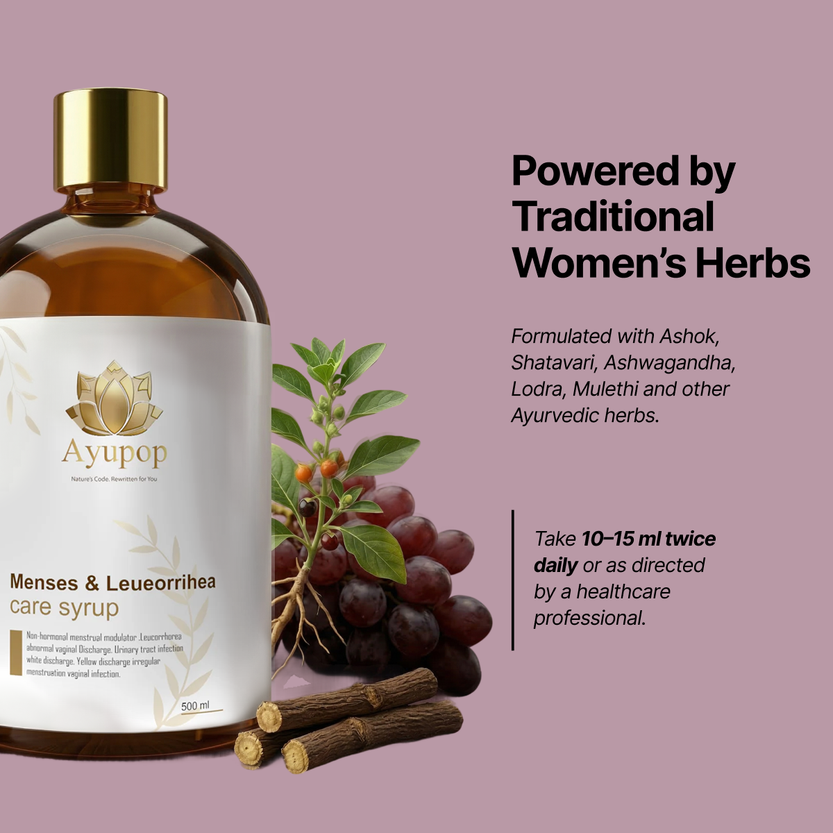 Menses & Leueorrihea care syrup